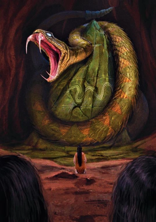 Ilustración de la baraja el chamo